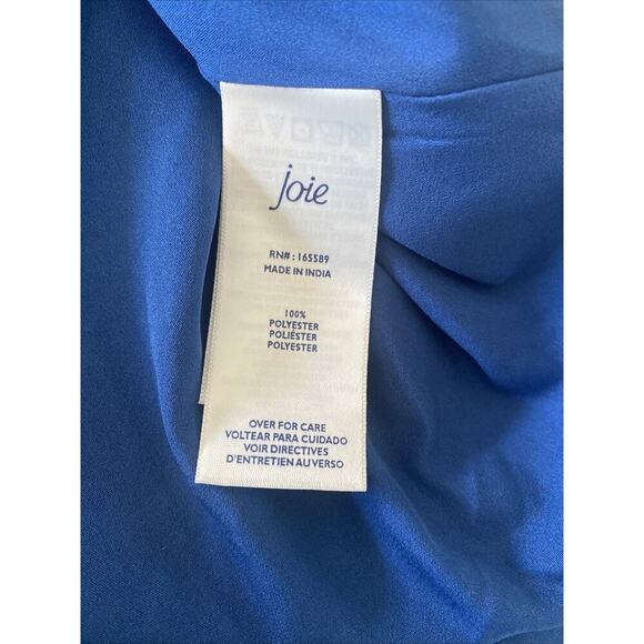 Joie Women's Medium Limited Edition Blue Tiered Parisian Pasiley Maxi Dress - Picture 10 of 11